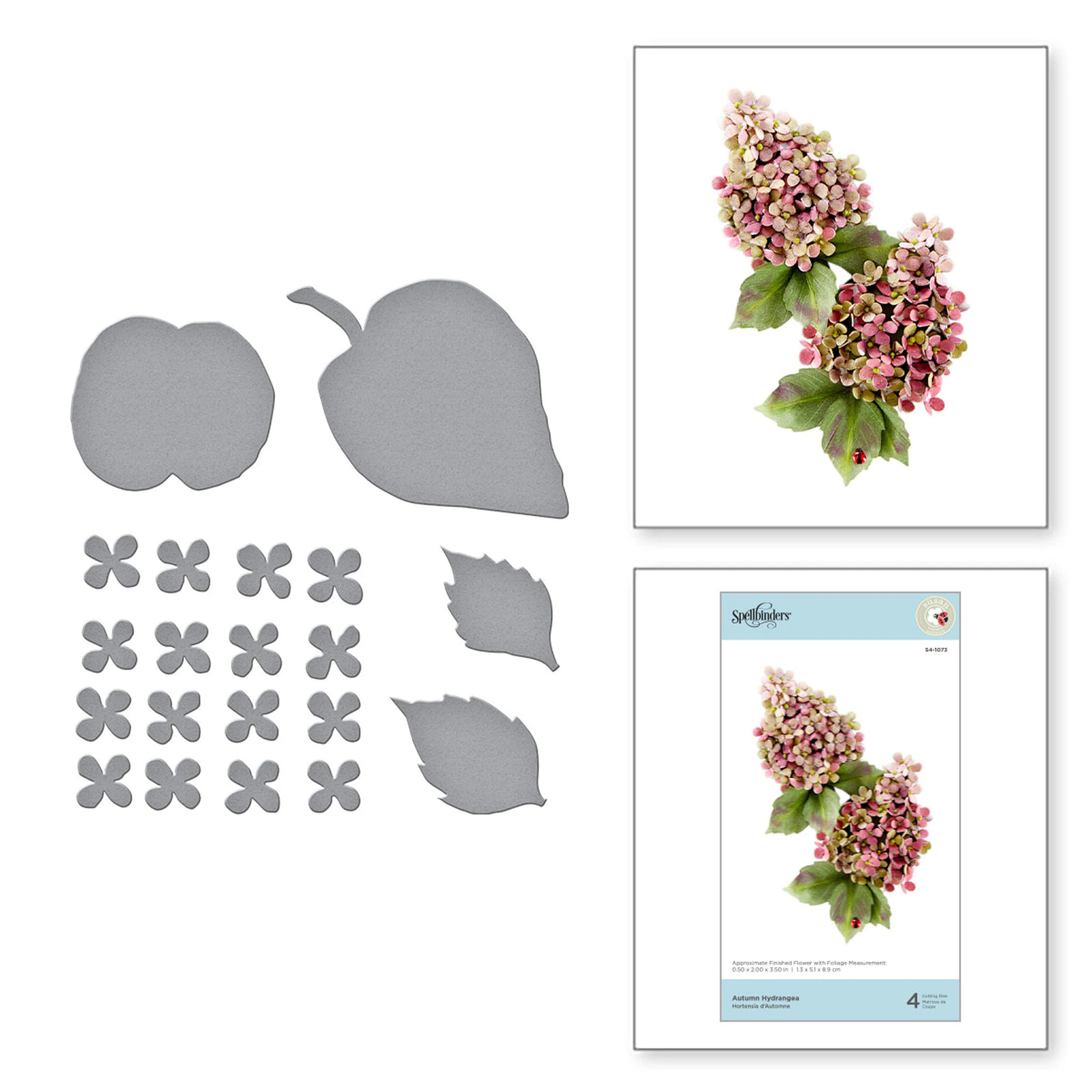 Spellbinders Dies Susan's Garden Autumn Hydrangea S4-1073