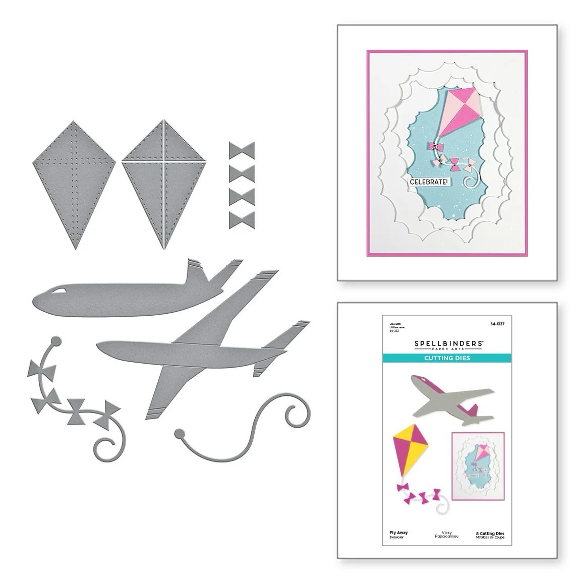 Spellbinders Die Fly Away! Etched Dies S4-1337