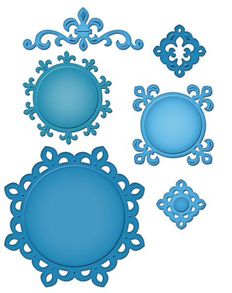 Spellbinders Shapeabilities Fleur De Lis Motifs S5-043 