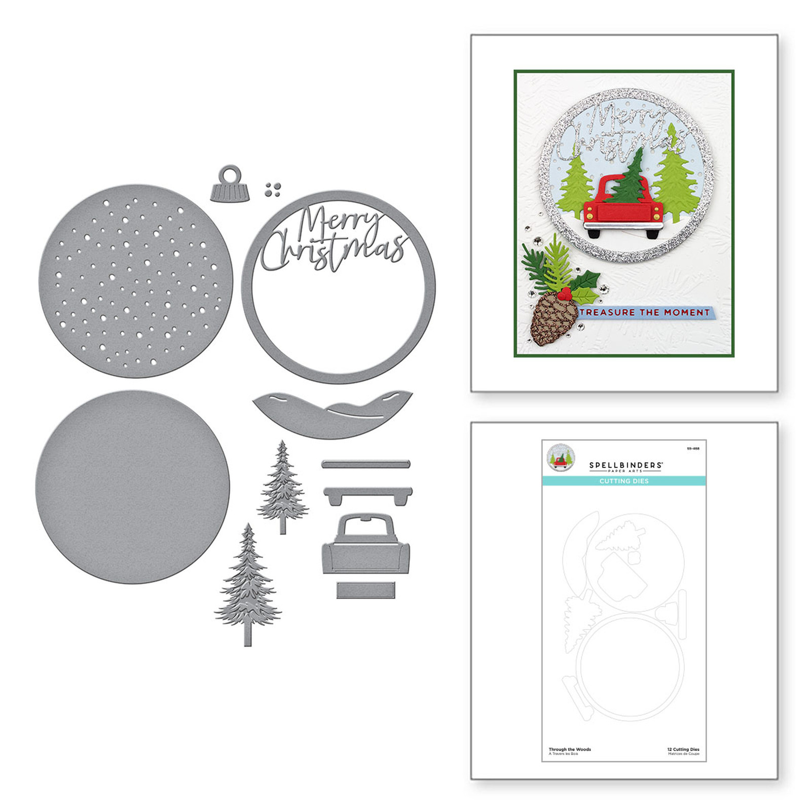 Spellbinders Dies Christmas Traditions Through the Woods S5-468