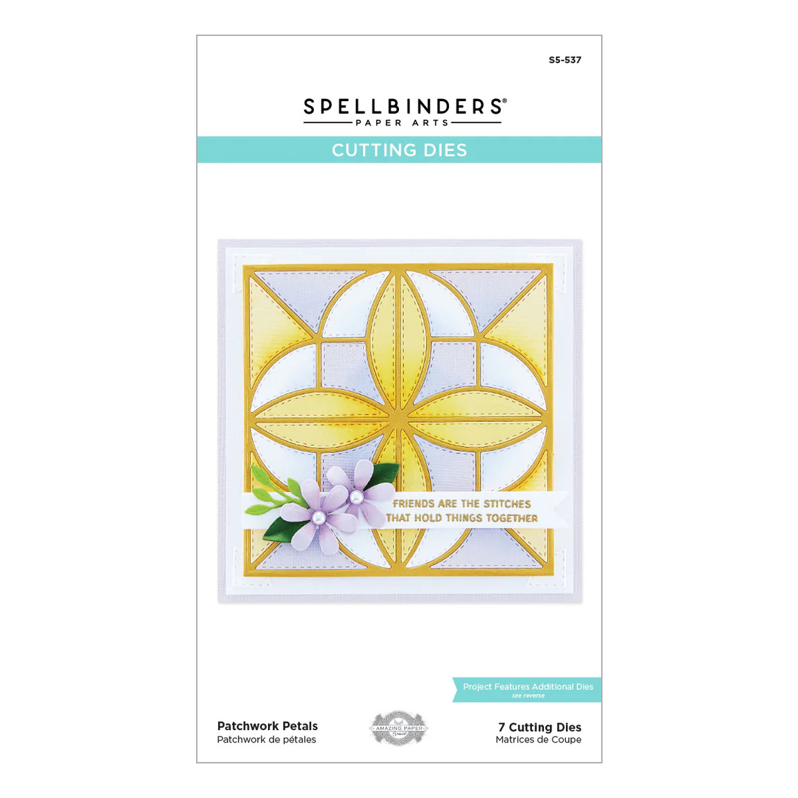 Spellbinders Die Patchwork Petals Etched Dies S5-537