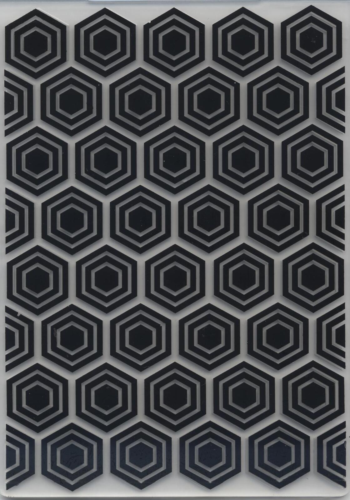 Embossing Folder Hexagons Background 10.5cm x 14.5cm