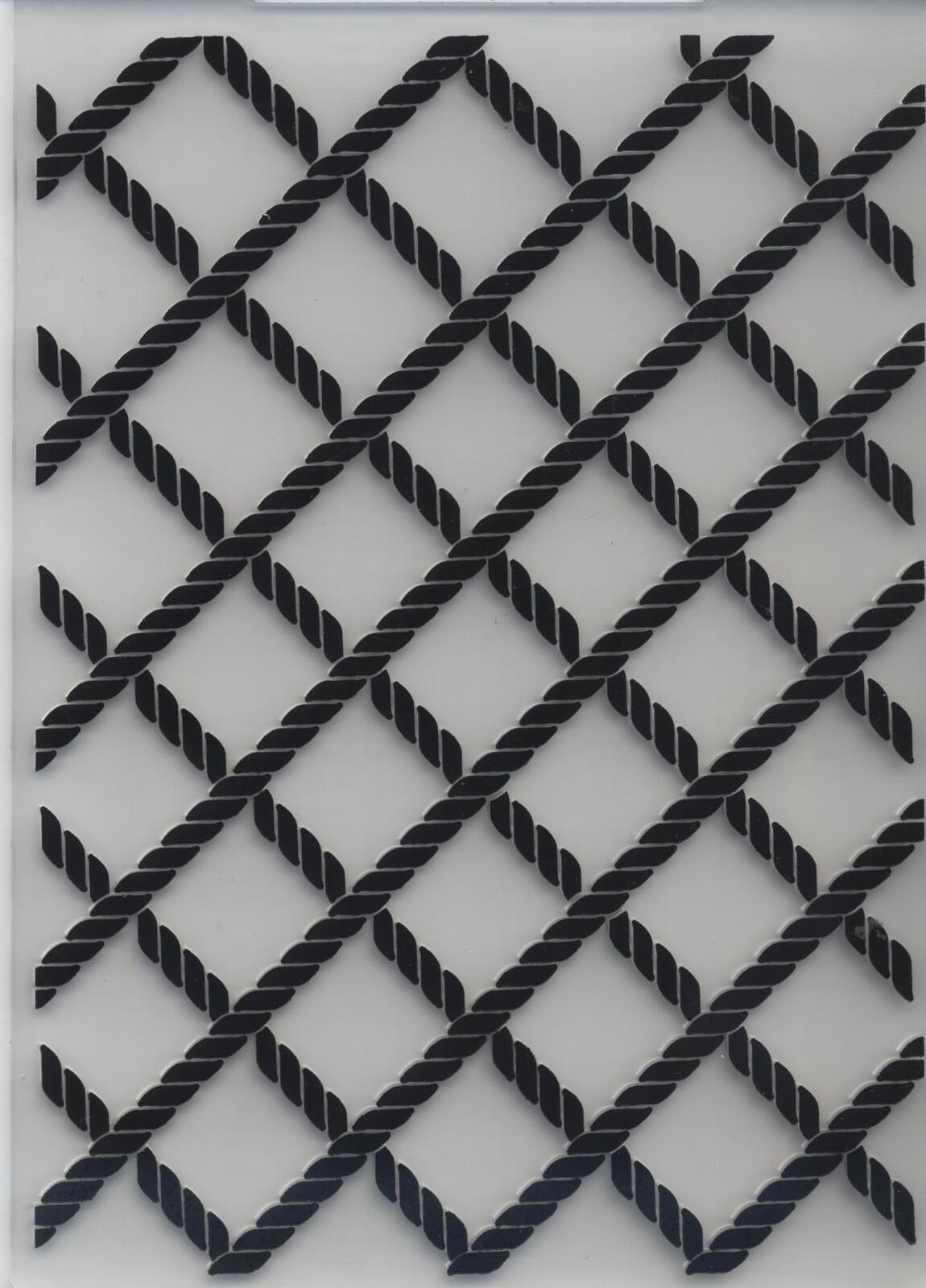 Embossing Folder Rope Lattice 10.5cm x 14.5cm