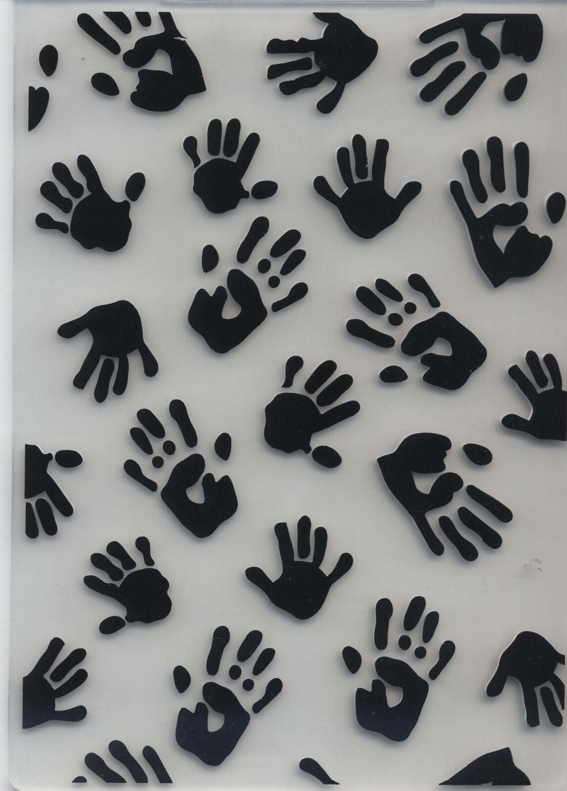 Embossing Folder Hand Prints 10.5cm x 14.5cm