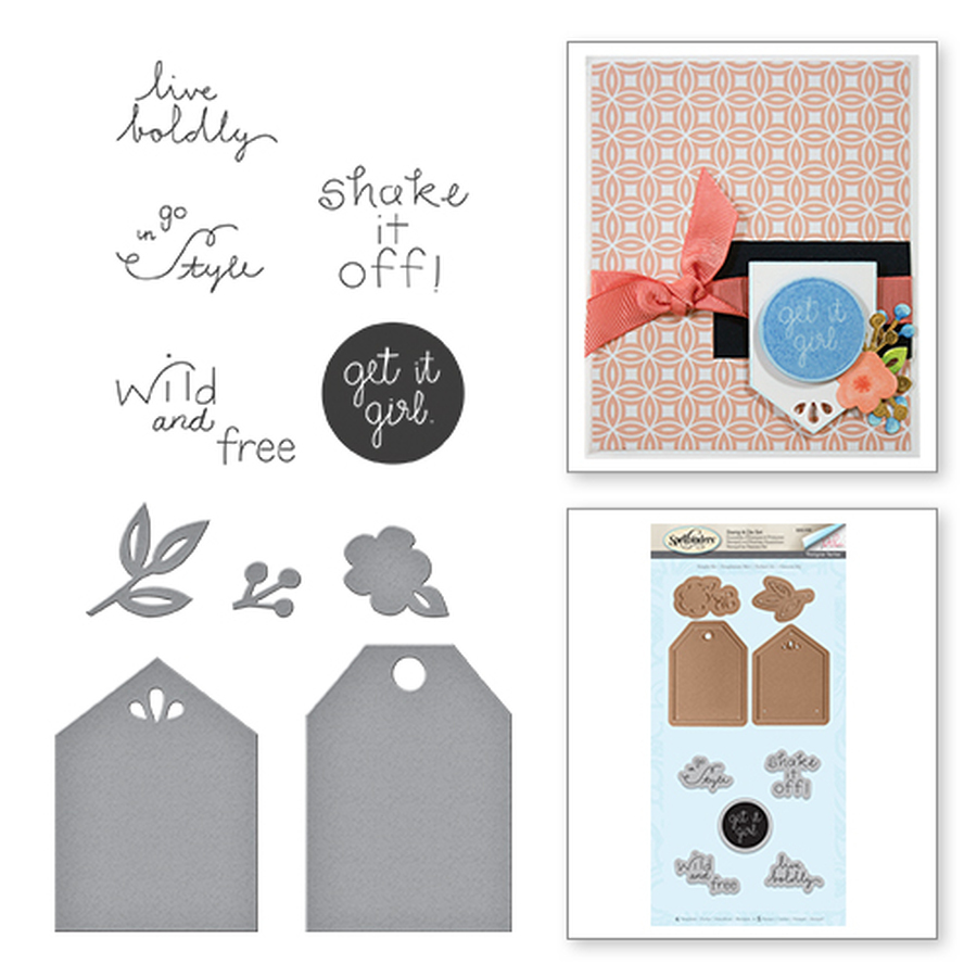 Spellbinders Stamp & Die Set Simply Me SDS-008 