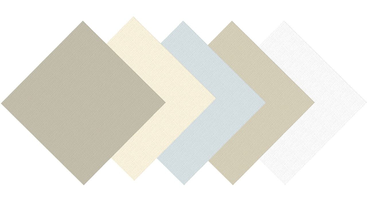 Cardstock Variety Pack - 12 X 12 White - 5 x 5 Colours