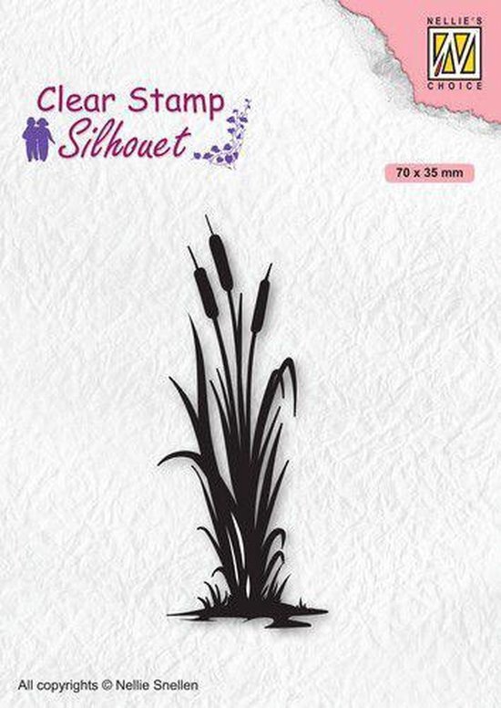 Nellie Snellen Clear Stamps Silhouette Bulrushes 2 SIL077