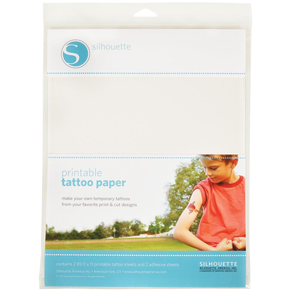 Silhouette Temporary Tattoo Paper 8.5 x 11 2/Pkg 