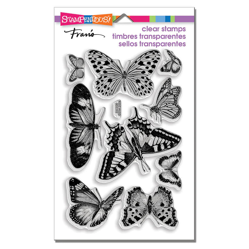 Stampendous Perfectly Clear Stamps Butterflies 