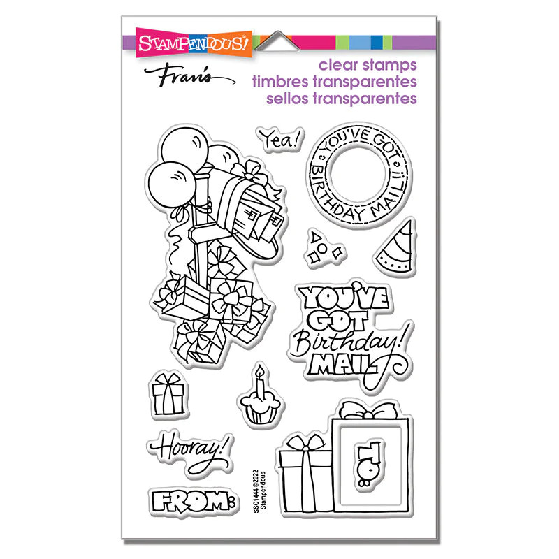 Stampendous Mailbox Bday Perfectly Clear Stamp Set SSC1444