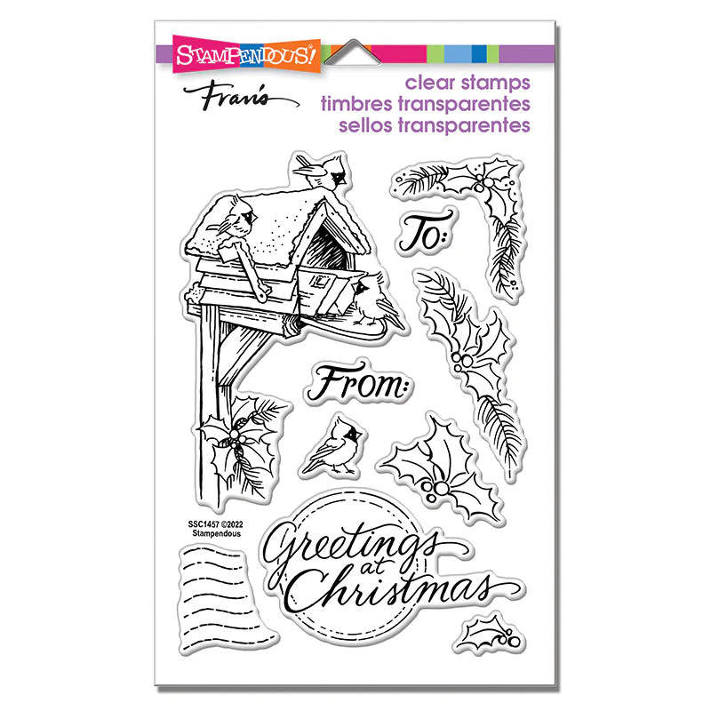 Stampendous Mailbox Birdies Perfectly Clear Stamp Set SSC1457