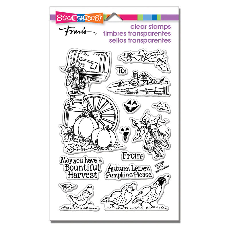 Stampendous Mailbox Autumn Perfectly Clear Stamp Set SSC1460