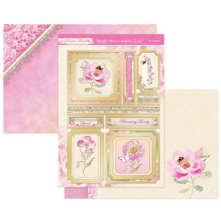 Hunkydory Crafts - Rosy Moments Luxury Topper Set