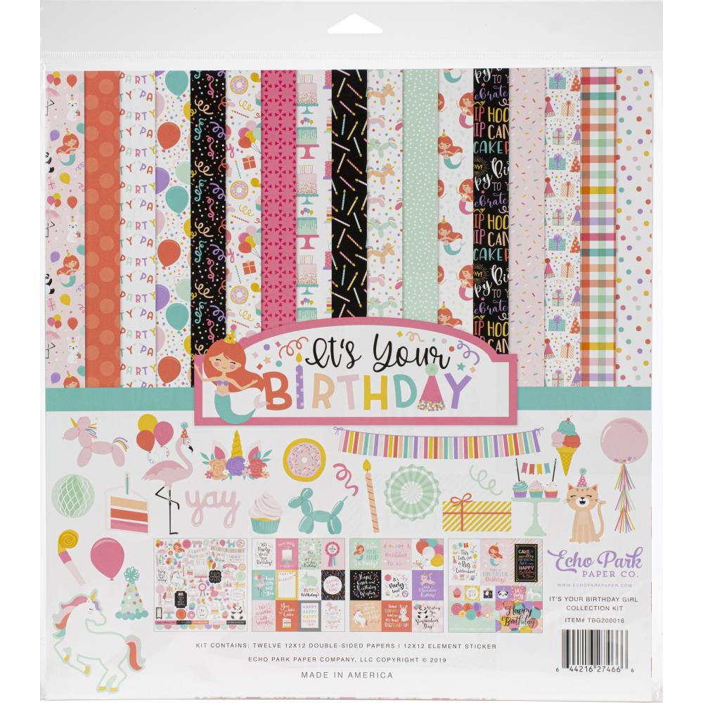 Echo Park Collection Kit 12"X12" It’s Your Birthday Girl