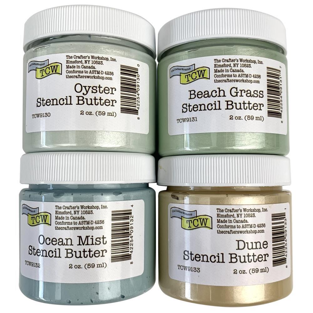The Crafters Workshop Stencil Butter 4/PK Coastal
