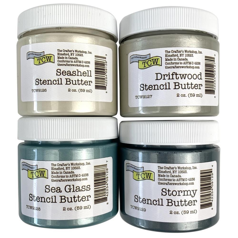 The Crafters Workshop Stencil Butter 4/PK Beach House