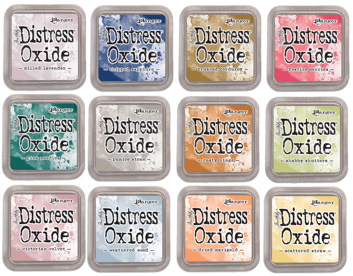 Tim Holtz Distress Oxide Ink Pad Set Of 12 Ranger