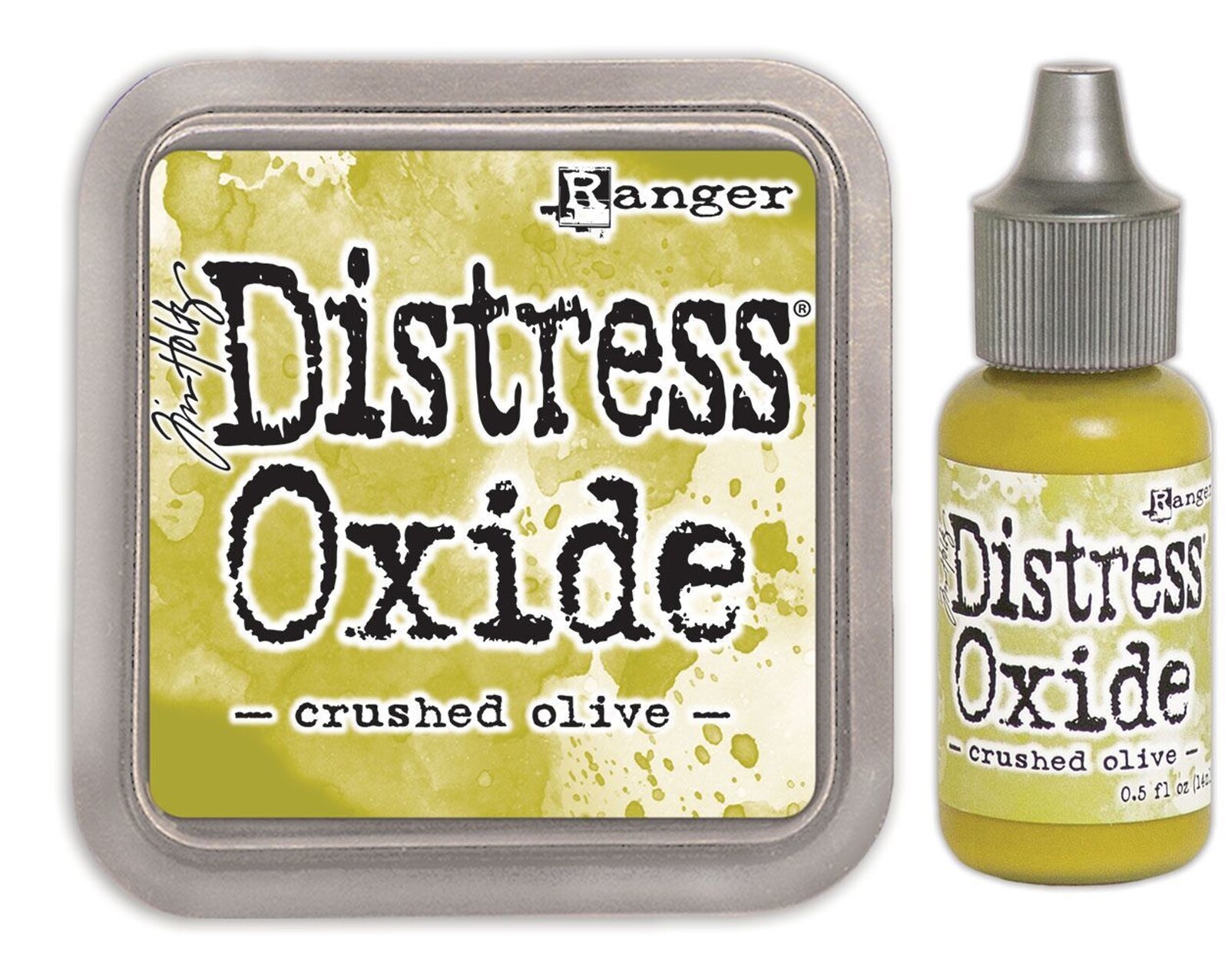 Tim Holtz Distress Oxide Ink Pad + Reinker Crushed Olive