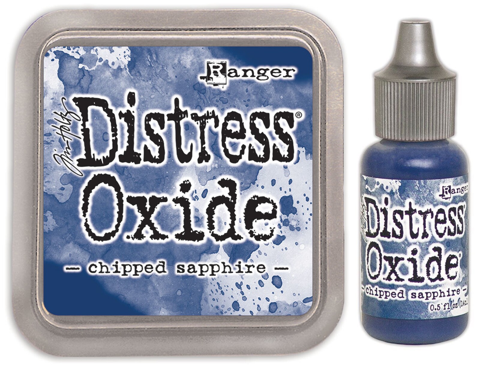 Tim Holtz Distress Oxide Ink Pad + Reinker Chipped Sapphire