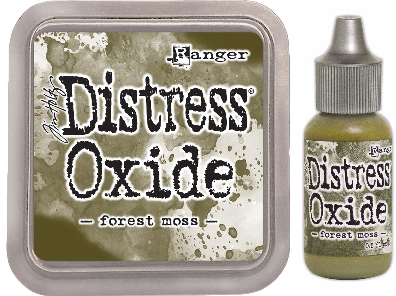 Tim Holtz Distress Oxide Ink Pad + Reinker Forest Moss