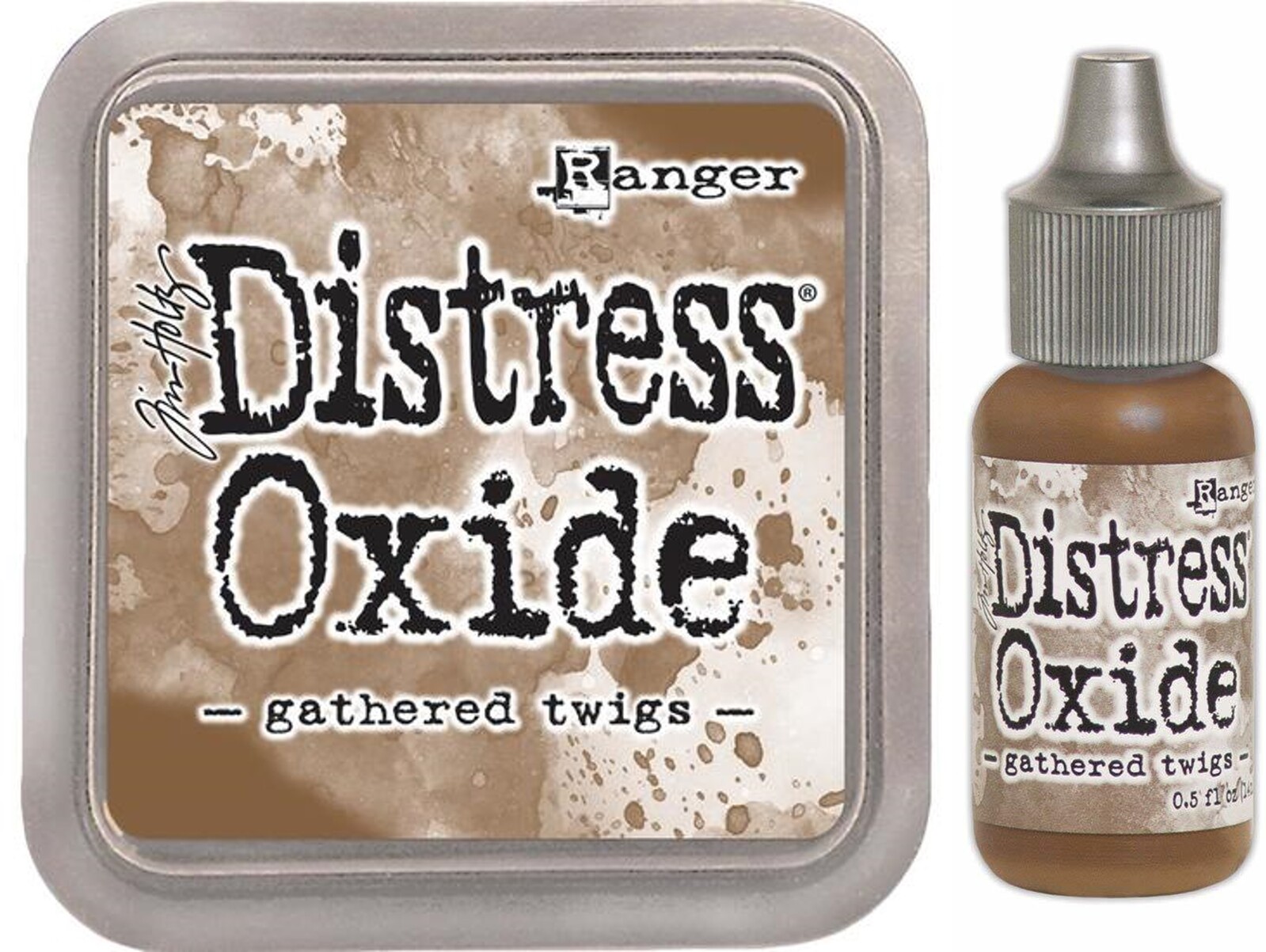 Tim Holtz Distress Oxide Ink Pad + Reinker Gathered Twigs
