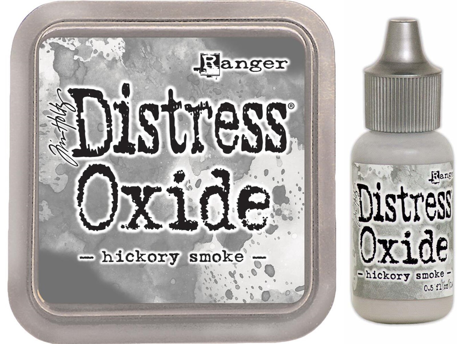 Tim Holtz Distress Oxide Ink Pad + Reinker Hickory Smoke