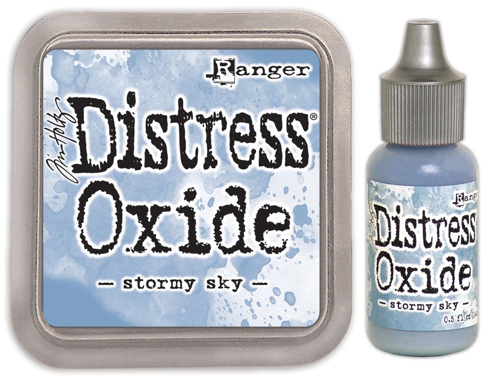 Tim Holtz Distress Oxide Ink Pad + Reinker Stormy Sky