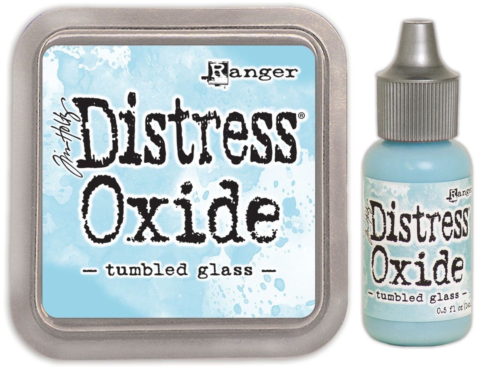 Tim Holtz Distress Oxide Ink Pad + Reinker Tumbled Glass