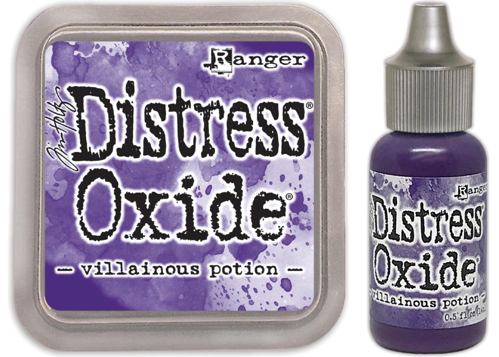Tim Holtz Distress Oxide Ink Pad + Reinker Villainous Potion