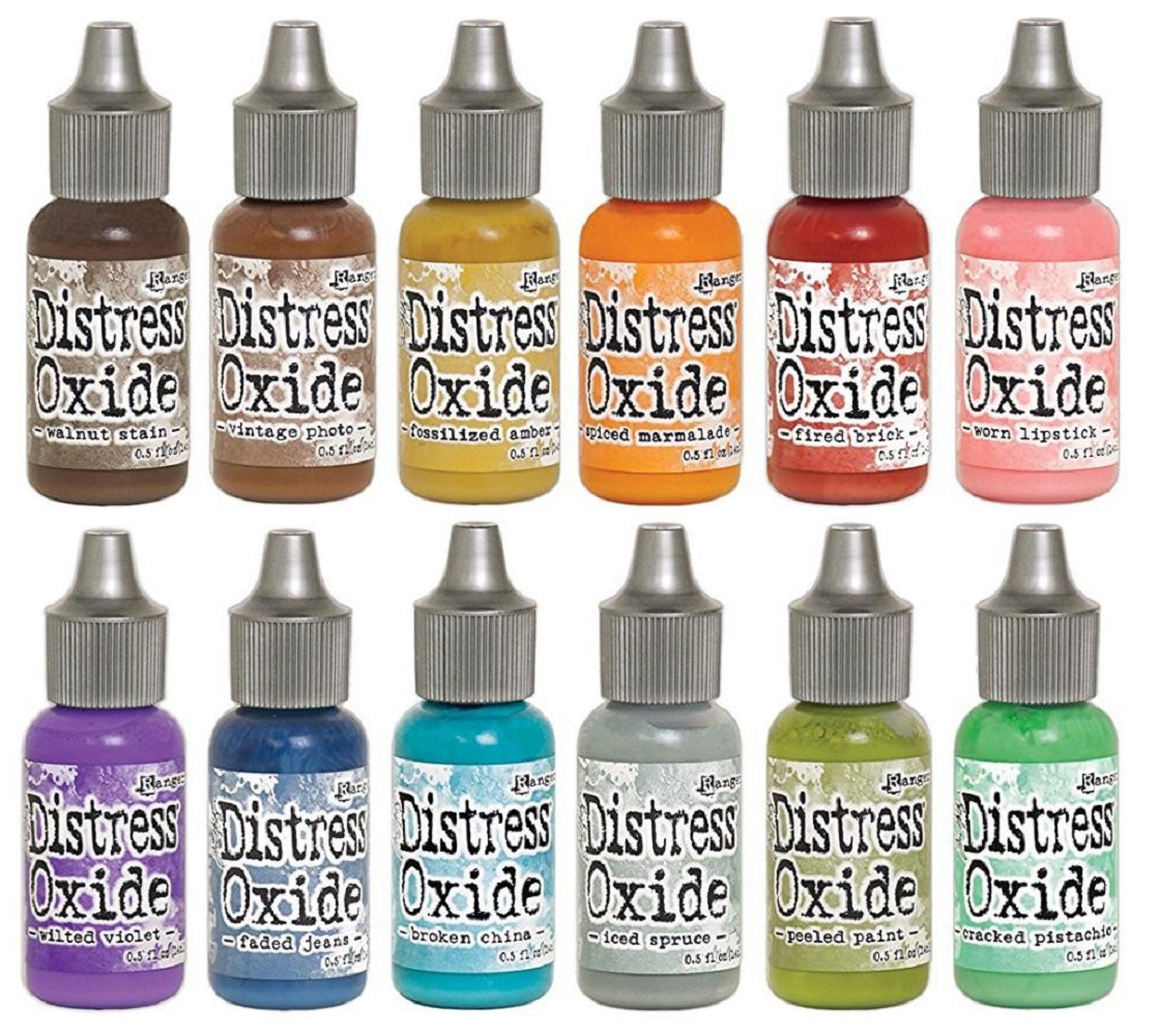 Tim Holtz Distress Oxide ReInkers 12 Colours Set 1