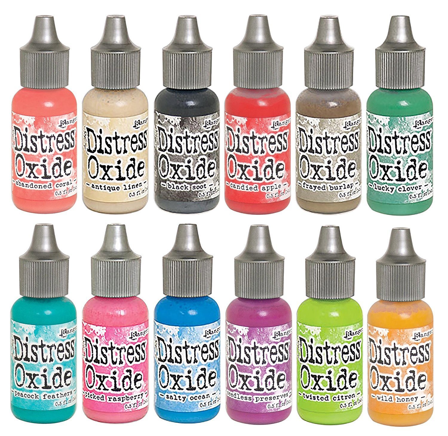 Tim Holtz Distress Oxide ReInkers 12 Colours Set 2