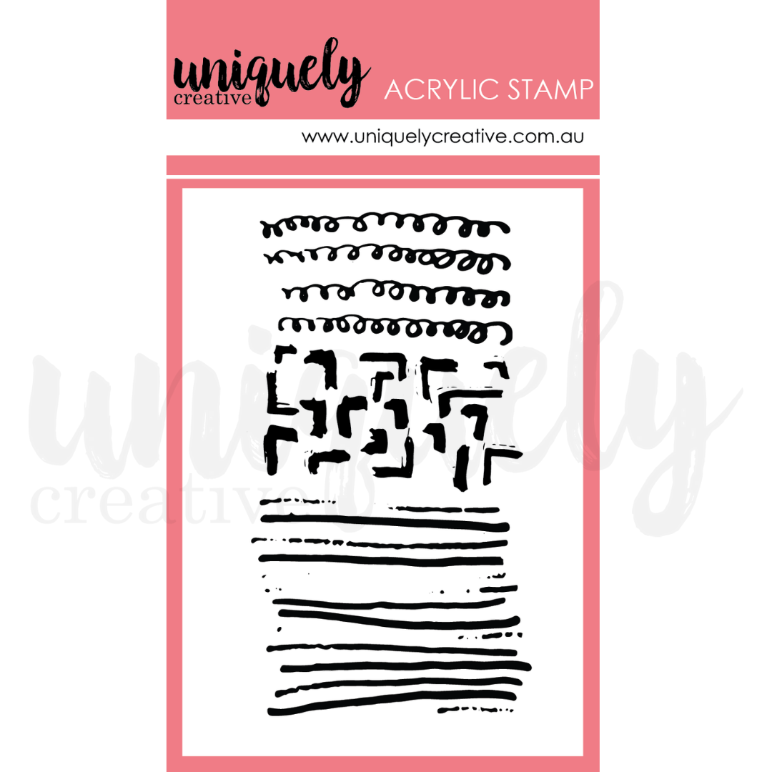 Uniquely Creative Mini Stamp Scribble Mark Making