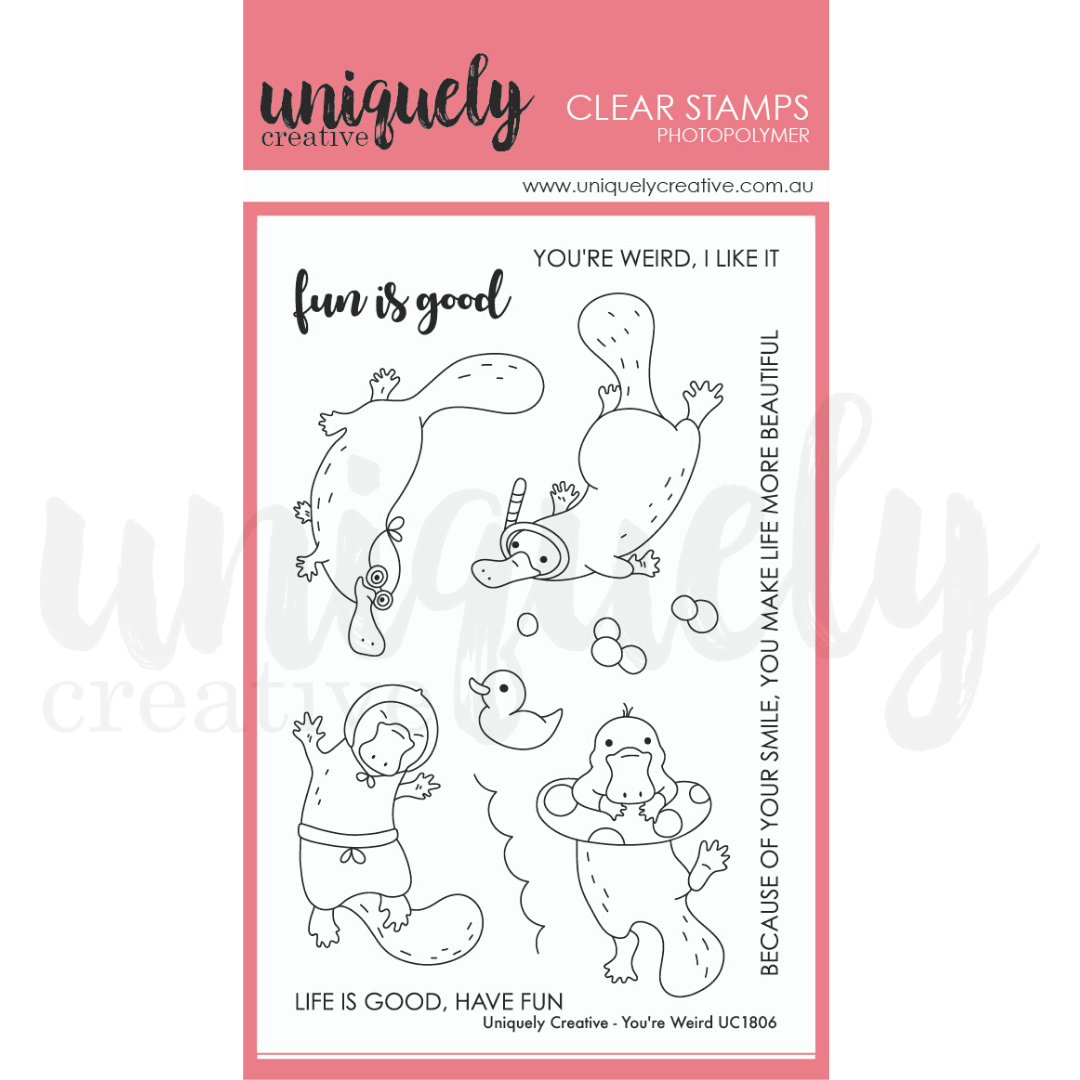 Uniquely Creative You're Weird Stamp