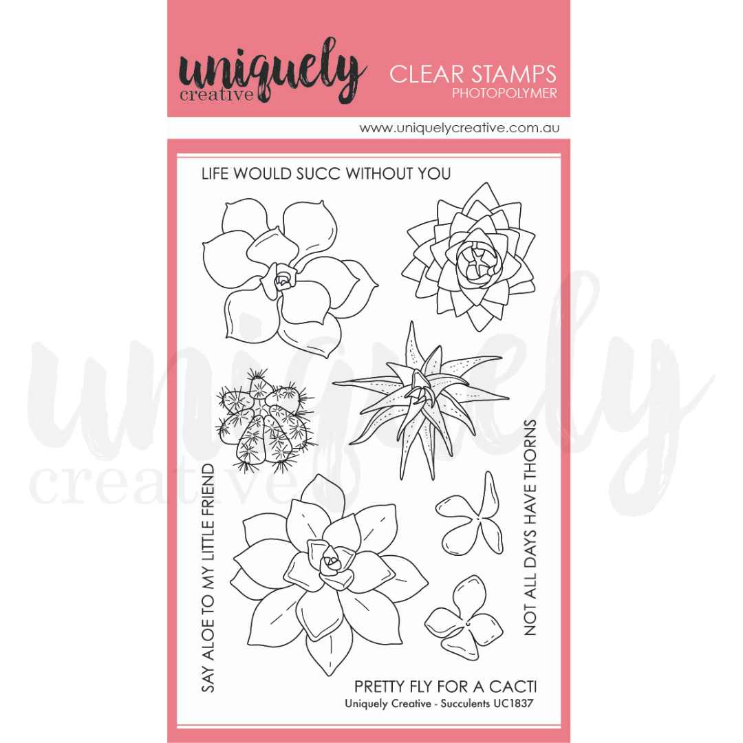 Uniquely Creative Succulents Stamp