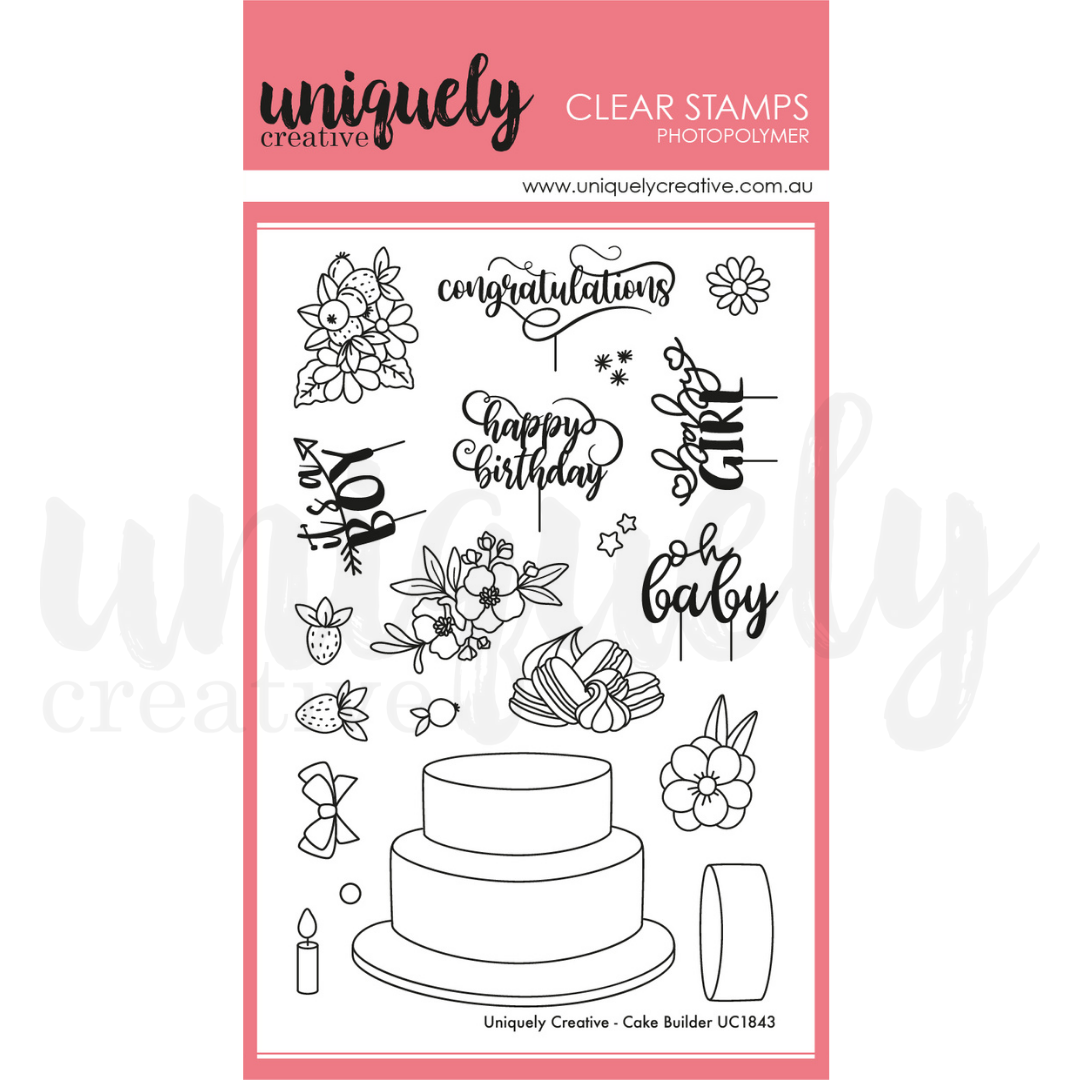 Uniquely Creative Cake Builder Stamp