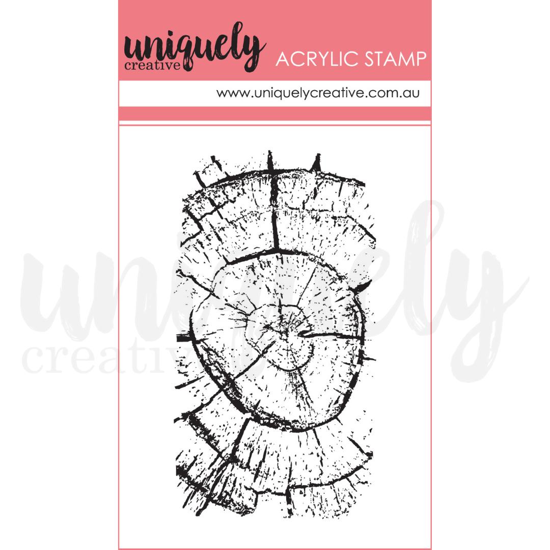 Uniquely Creative Log Mark Making Mini Stamp