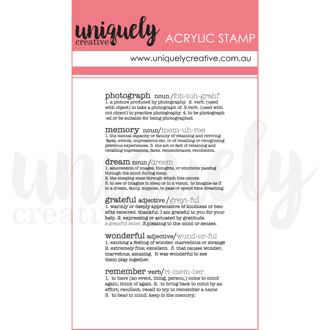 Uniquely Creative Scrapbooking Definitions Making Mini Stamp