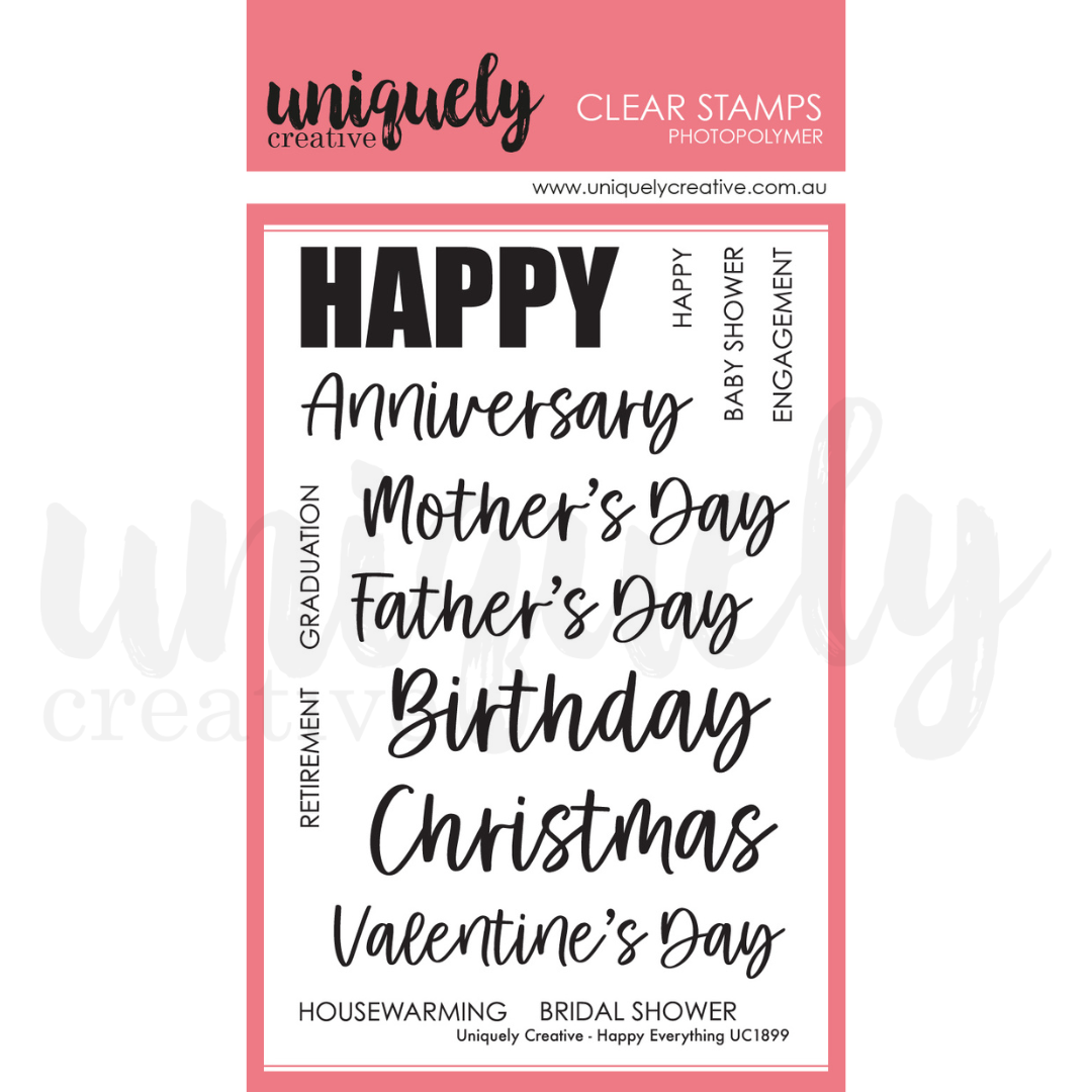 Uniquely Creative Happy Everything Stamp