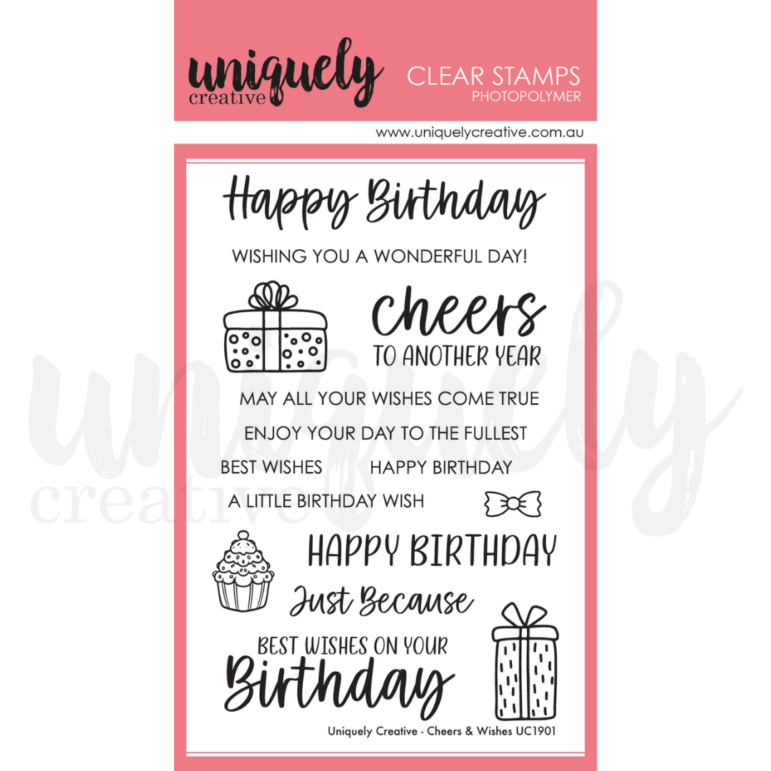 Uniquely Creative Cheers & Wishes Stamp