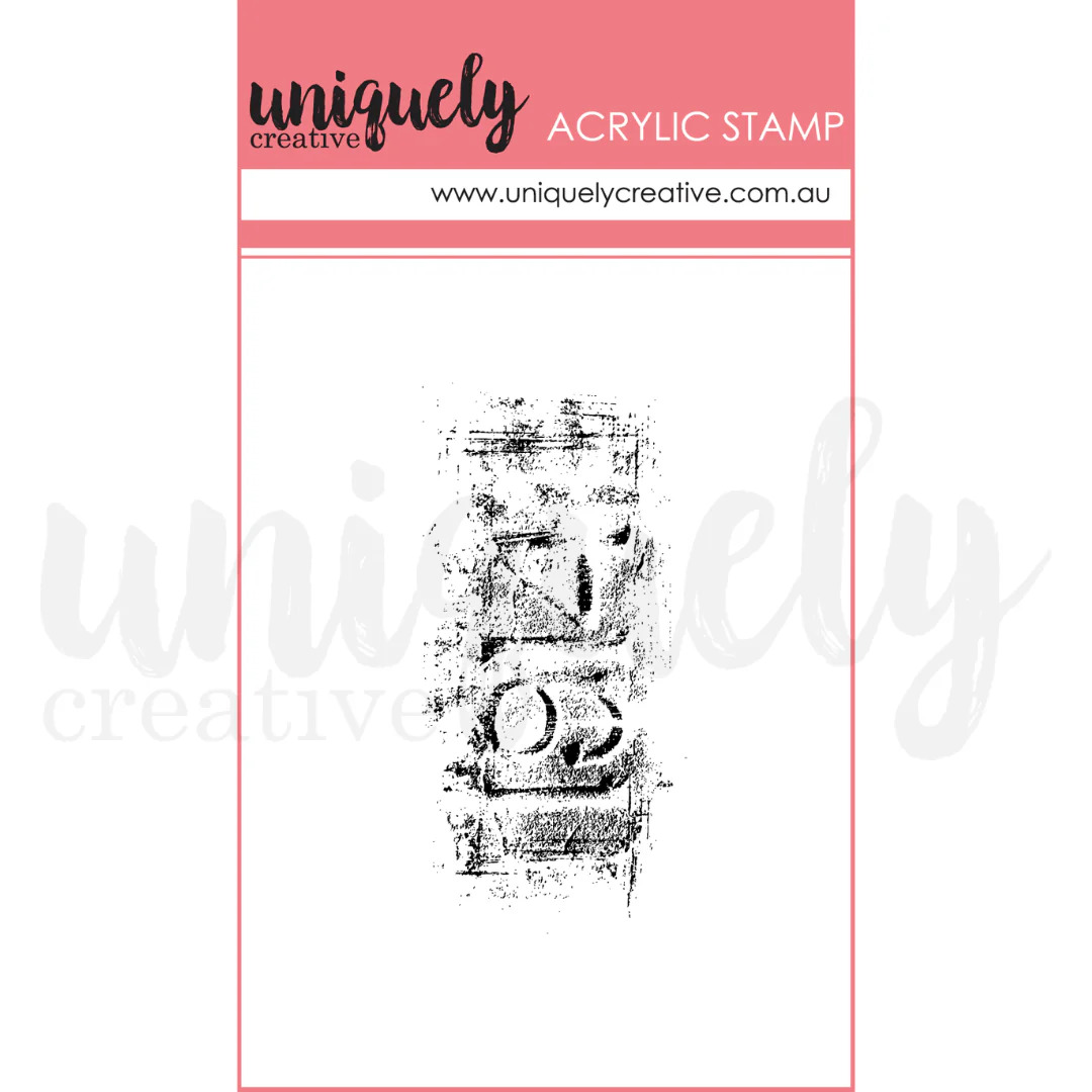Uniquely Creative Vintage Numbers Mark Making Mini Stamp