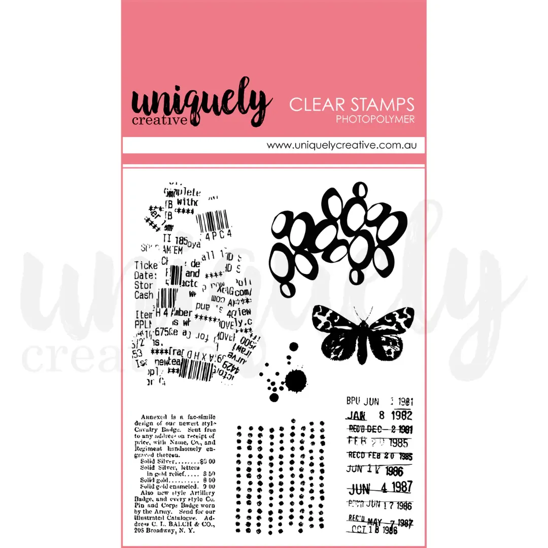 Uniquely Creative Heart & Soul Mixed Media Photopolymer Stamp