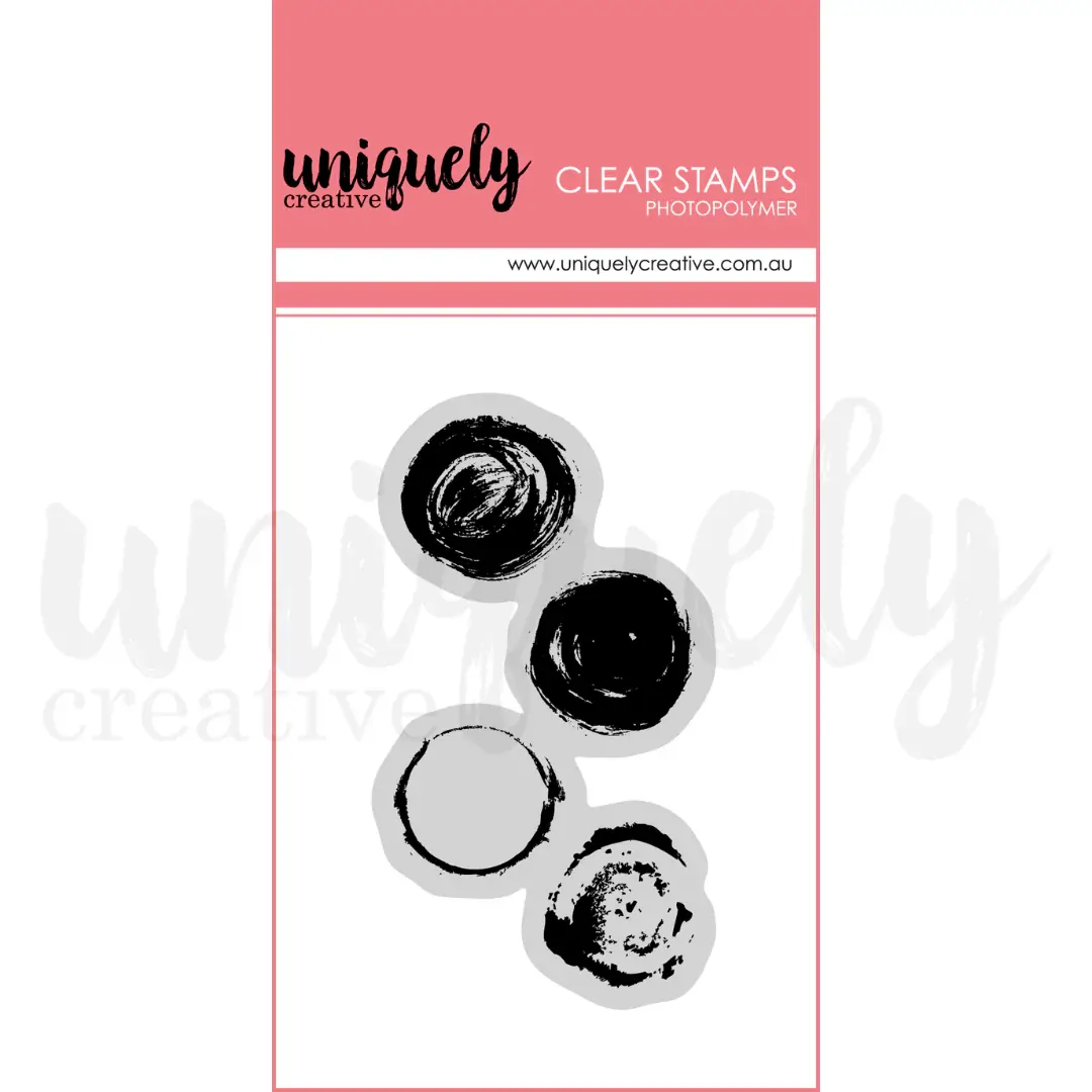 Uniquely Creative Circular Vibes Photopolymer Stamp