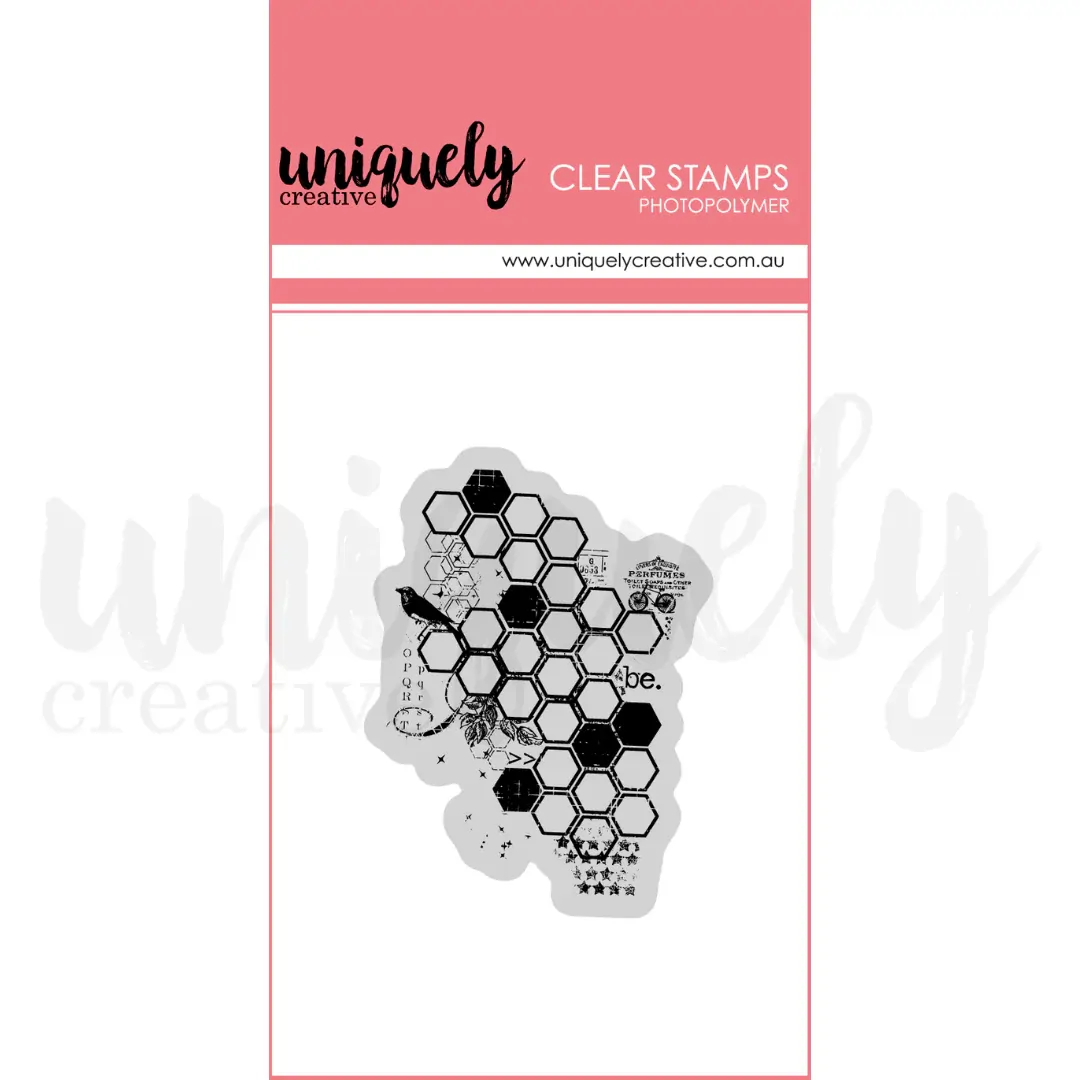 Uniquely Creative Honeycomb Photopolymer Stamp