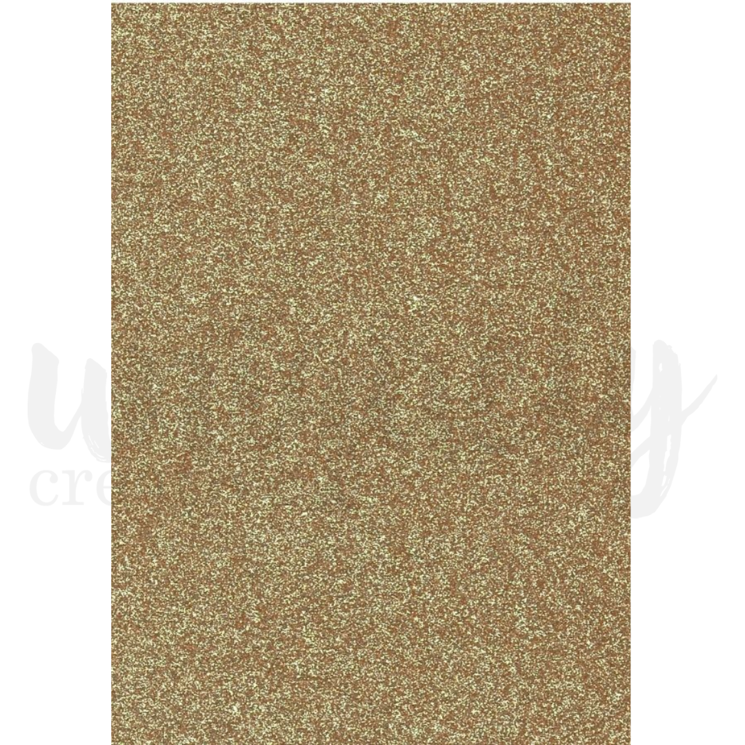 Rose Gold Glitter Cardstock A4