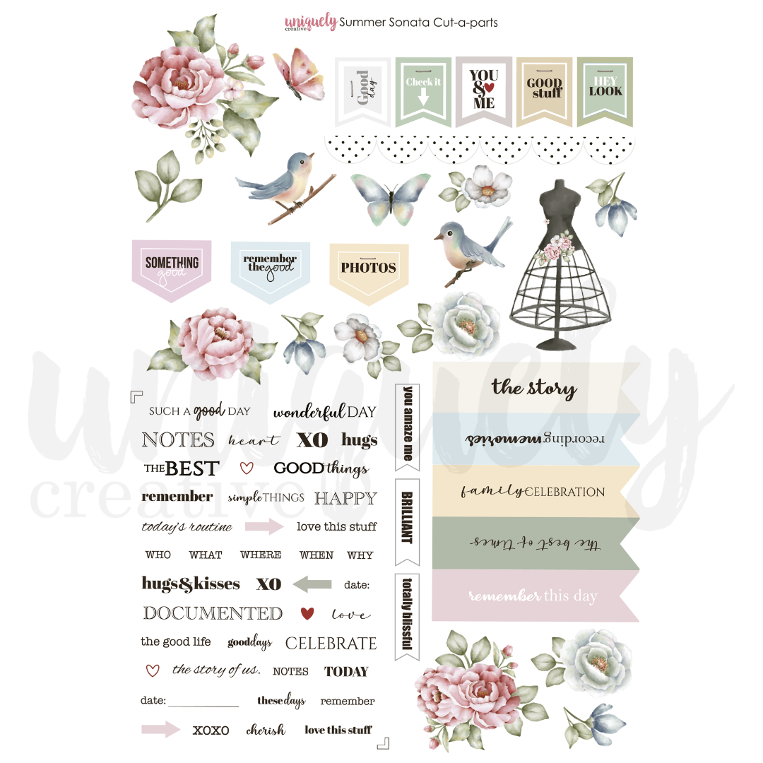 Uniquely Creative Cut-a-Part Sheet Summer Sonata