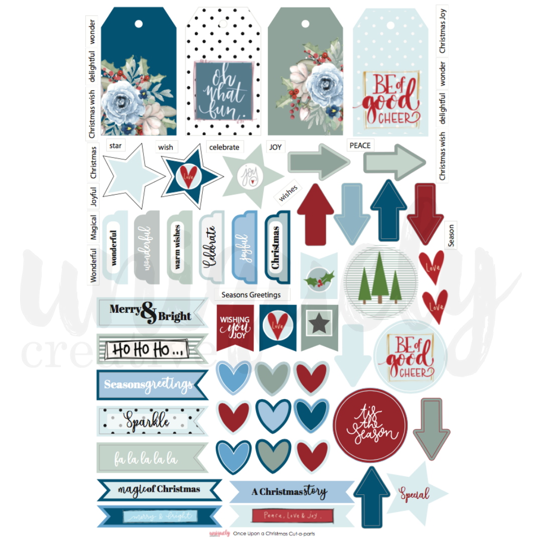 Uniquely Creative Cut-a-Part Sheet Once Upon a Christmas