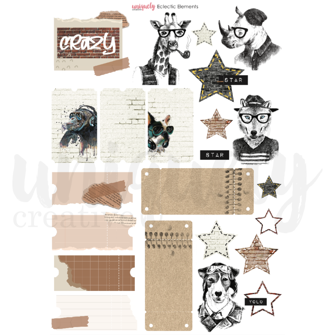 Uniquely Creative Cut-a-Part Eclectic Elements