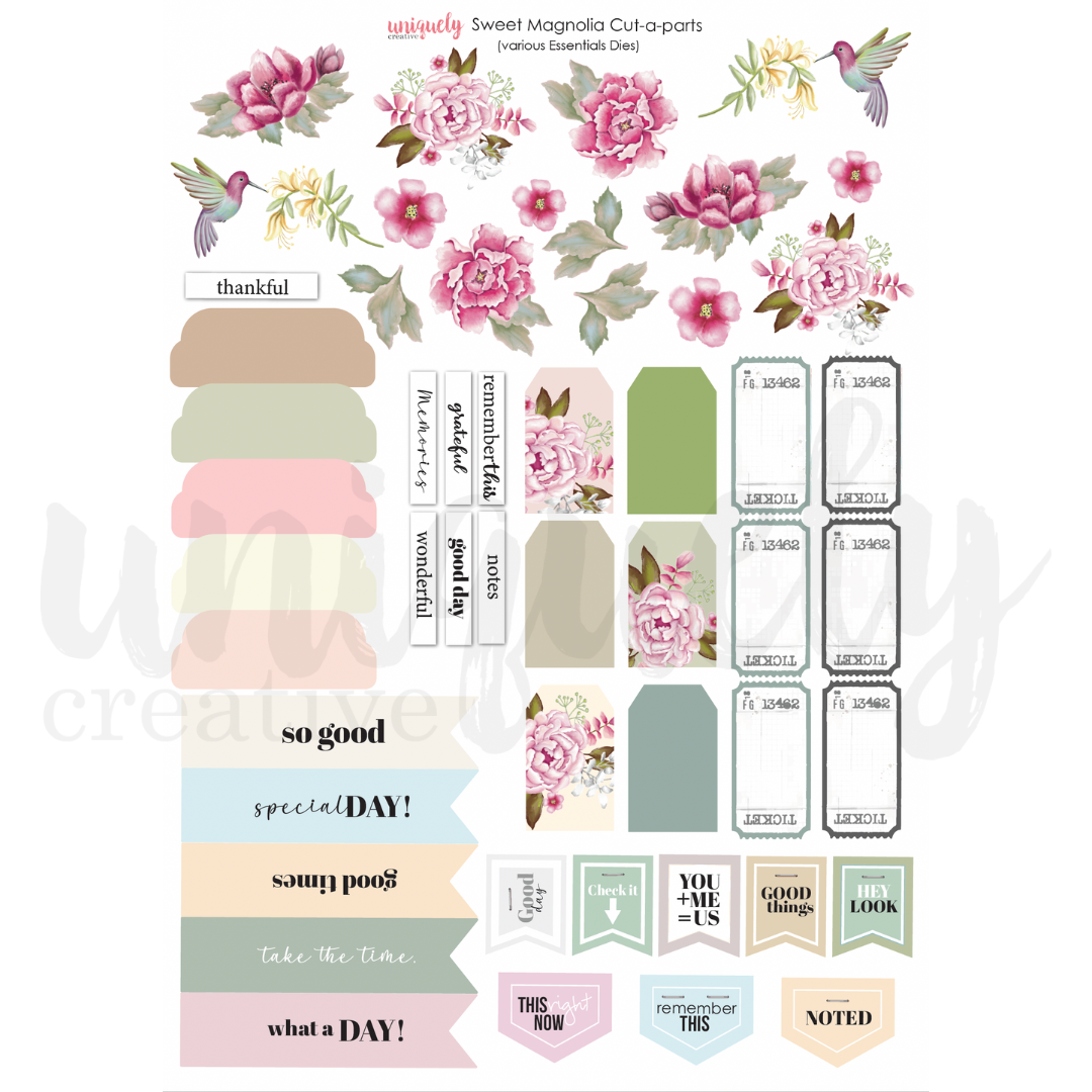 Uniquely Creative Cut-a-Part Sheet Sweet Magnolia