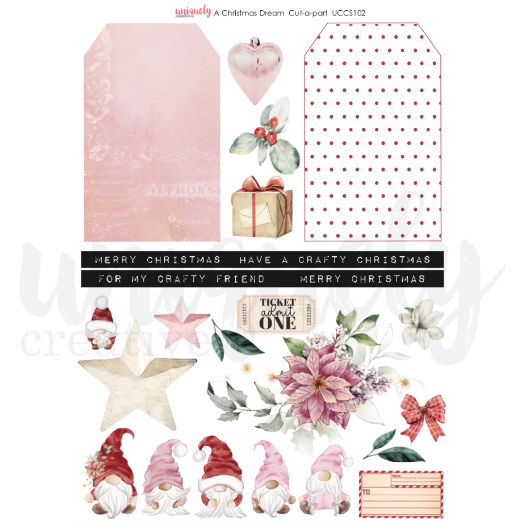 Uniquely Creative Cut-a-Part Sheet A Christmas Dream