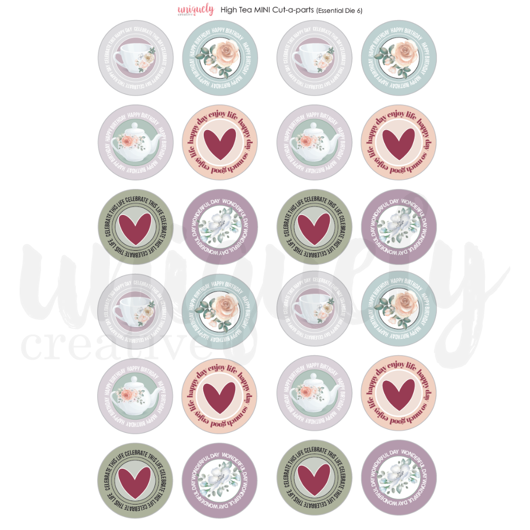 Uniquely Creative Cut-a-Part Sheet Mini Circles High Tea